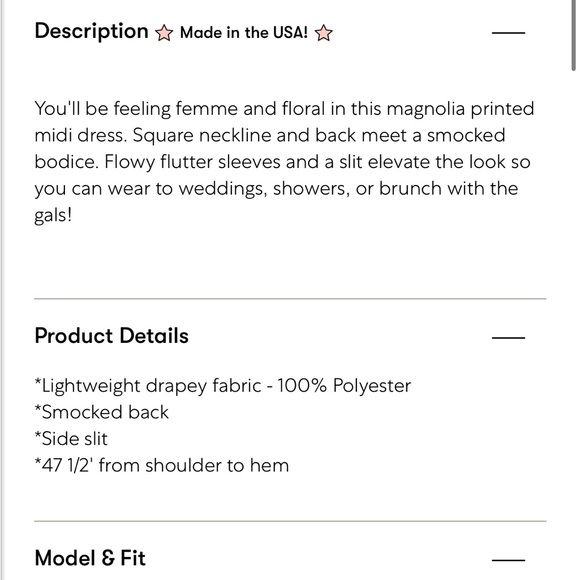 NWT show me your mumu steel magnolia Brenda midi dress - Picture 6 of 6